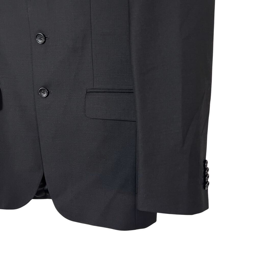 Banana Republic Modern 100% Wool Blazer Black 38R Classic Tailored Old Money - Picture 4 of 8